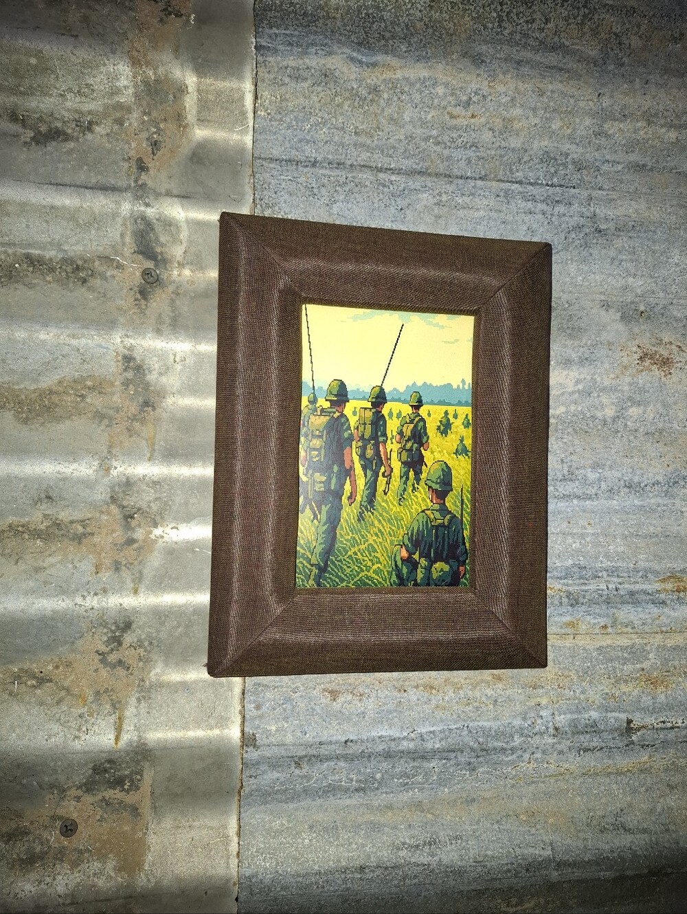 8 Bit Vietnam War Framed Art Print Lofi Pixel Art By Neon Nicho